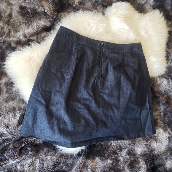 Fit and flair denim skirt with POCKETS! Sz 8 - Picture 8 of 10